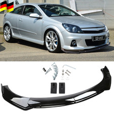 Für Opel Astra H GTC J Spoilerschwert Frontspoiler Spoiler Schwarz glänzend
