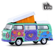 VW T2 - Westfalia Camper - 1973 Music Festival - Greenlight 1:64