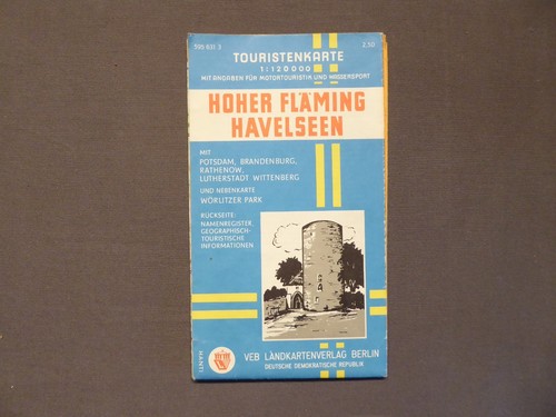 Landkarte hoher fläming - landkarte,