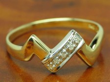 14kt 585 yellow gold ring with