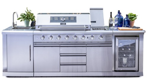 Outdoor küche mit gasgrill - outdoor-küche,