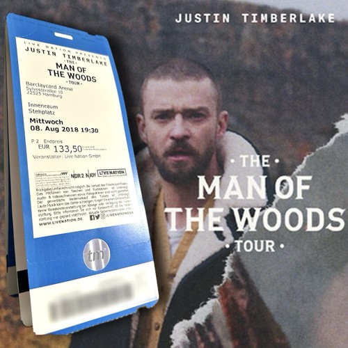 Justin timberlake ticket - justin,