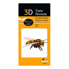 3D Tiere Papiermodell - Biene