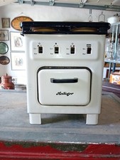 Vintage Kinderherd "Heiliger" 3 Kochplatten + Backofen  ca. 1950