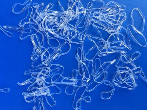 50x durchsichtige haargummis - 50x,