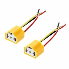 2 Stück Auto Scheinwerfer Anschlussstecker H4-Lampe Lampenfassung 