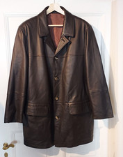 Elk-Skin by MV Brandt/Pro-Idee Herren-Elchlederjacke/Mantel Kaffeebraun (Gr. 58)