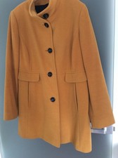 Damen Mantel Wolle/Kaschmir Gr. 42 Cognacfarben /messingfarben?