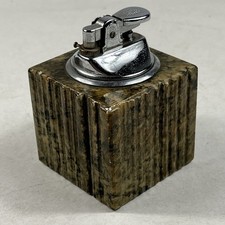 Vintage Tischfeuerzeug Mit Granitfuß Retro Design Sammlerstück Deko