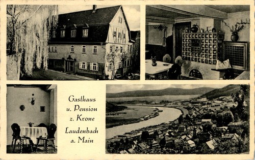 Gruss aus laudenbach - ak,