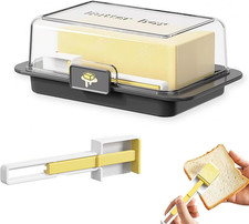 Butterdose Tupper quadratische klein Butterschale Deckel Verschluss Butterbehält
