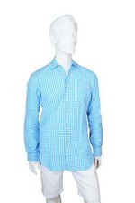 Kiton hemd kariert blau - hemd,