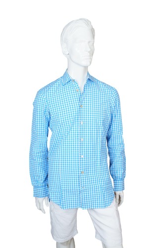 Kiton hemd kariert blau - kiton,