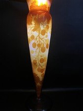 Gallé Vase Jugendstil Glas