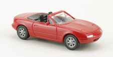 Mazda MX5 Cabrio rot Wiking 1:87 H0 ohne OVP [SZ1-R5]