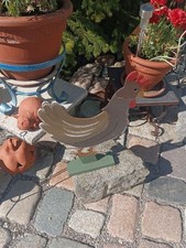 ?Y1?Hahn Henne Garten  Geflügel Hof Kunststoff Tier Deko 