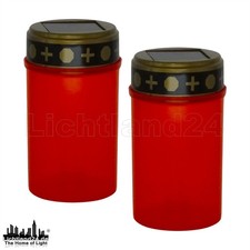 2er-Set LED Solar Kerze