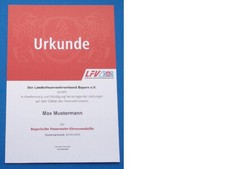 Verleihungsurkunde bayerische - verleihungsurkunde,