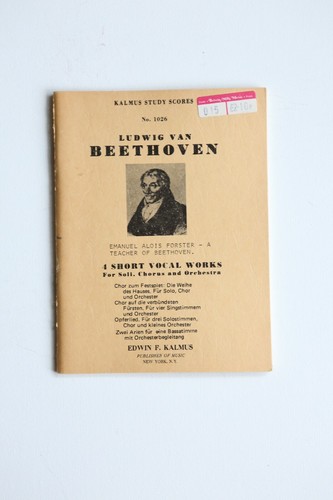 Noten beethoven 4 short - beethoven.,