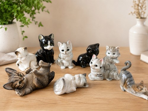 Vintage katzen figuren - vintage,
