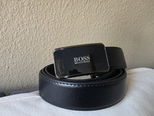 BOSS AUTOMATIK GÜRTEL HERREN GÜRTEL SCHWARZ AUTOMATIK GR 125 NEU SAMMLUNGSAUFLÖS