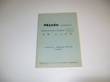 Original Bedienungsanleitung  MIELE AUTOMATIC 506 507  706 707 60er Jahre #128