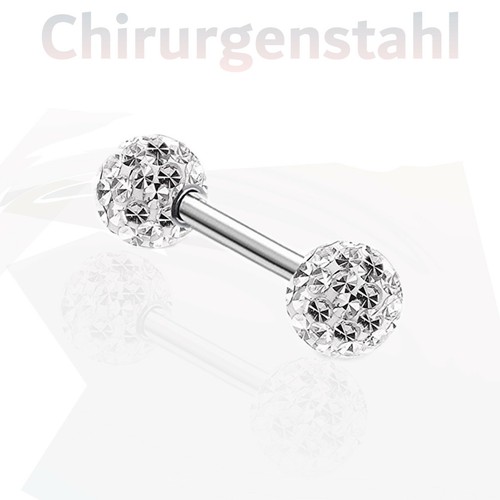 Piercing straß stab - piercing, zunge