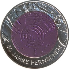 Österreich 2005 - 25 Euro 50 Jahre Fernsehen Niob PP*