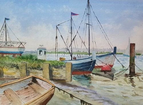 Aquarell bild original - -,