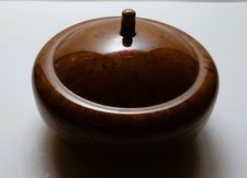 Deckeldose  Bakelit  rund  Hahn u. Kolb Schweinfurt  Art Déco Durchmesser 12cm