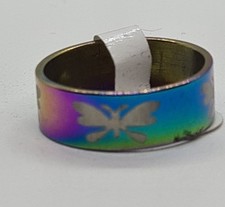 Edelstahl Ring Multicolor Gr