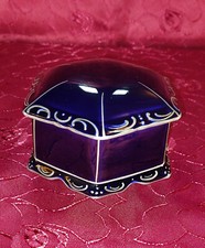 Deckeldose blau echt Kobalt blau HR&G Ilmenau