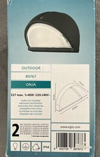 Eglo schwarz   Lampe Leuchte Aussenleuchte Wandleuchte Aussenlampe 89767 Leuchte