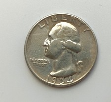 Quarter dollar silber 1954 - quarter,