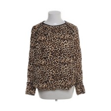 Zara Basic, Bluse, Größe: L, Schwarz/Braun/Beige, Leopard, Damen #qLA
