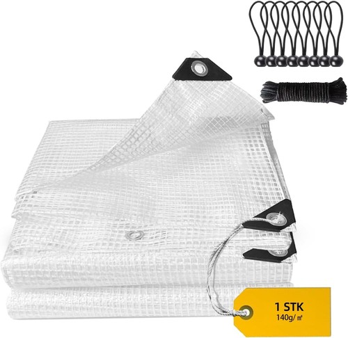 Tarpaulin transparent grid - tarpaulin, x