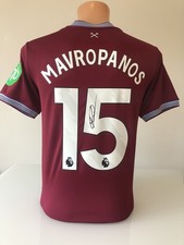 Signiertes Trikot Konstantinos Mavropanos West Ham United 2025/26 Echtheitszertifikat