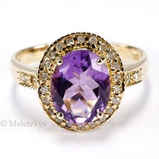 10k gold ring ct - ring, amethyst