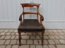 Biedermeier Armlehnstuhl Mahagoni ca. 150 Jahre alt