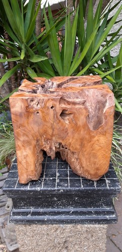 Hocker würfel teakholz - hocker,