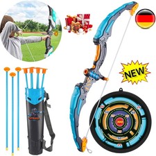 Beleuchtetes Bogenschießset für Kinder, Pfeil und Bogen Spielzeug Set mit LED