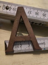 Vintage Alte Kupfer Buchstaben