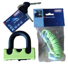 ABUS Granit Power XS 67 Motorrad Bremsscheibenschloss + Memory Cable, Level 14