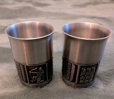 2x Konge Tinn Norwegian Pewter