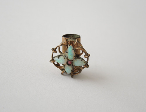Antiker kettenschieber opal - antiker,