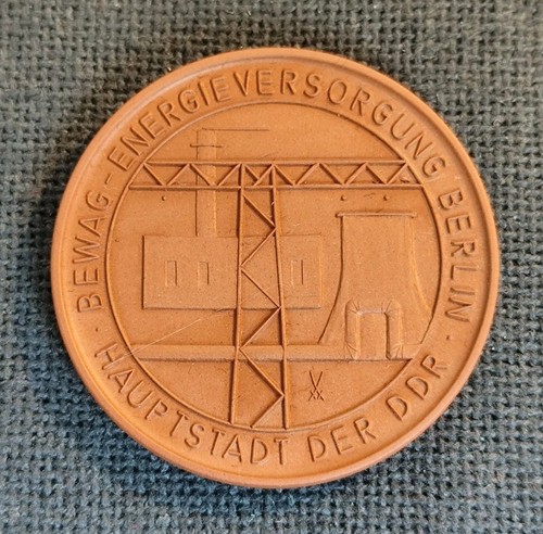 Medaille ddr veb bewag - ddr:,