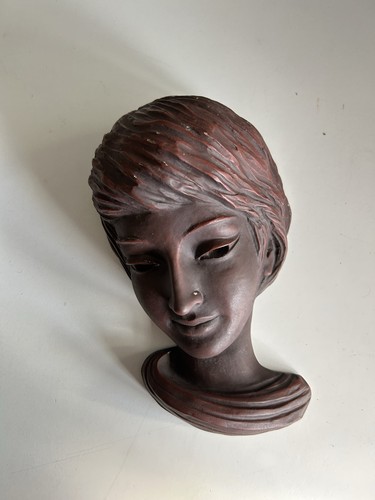 Frauenkopf wandmaske 50er - frauenkopf,