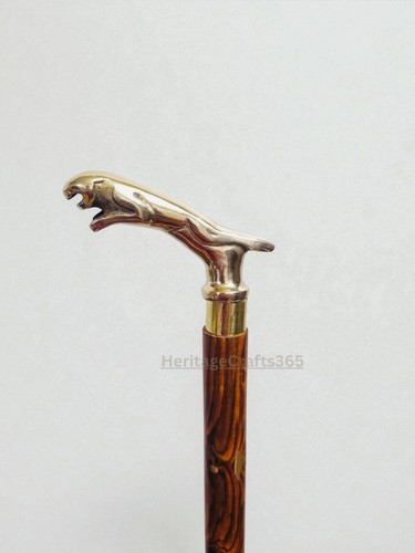 Vintage messing jaguar kopf - vintage,