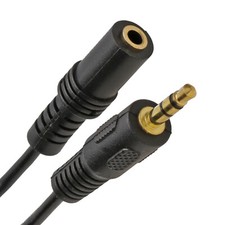 15M 3,5Mm Stereo Klinke Zu Buchse Kopfhörer Verlängerung GOLD Kabel [007565]