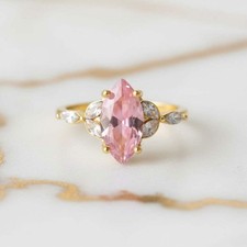 Ring Gold Rosa Zirkonia